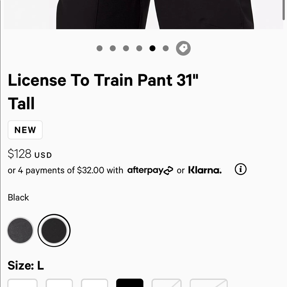 Lululemon men’s active wear pants
